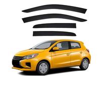 YDLYDL Car Rain Shield for Mitsubishi Mirage Hatchback MK6-A00-LA-A10 2012-2024+, Shield Visor Guards Cover Side Window Deflectors Accessories Windows Rain CoverWind-Deflectors