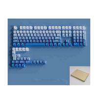 YDMHYLAI 133 Keys Snow White Double Shot PBT Keycaps, RGB for MX Switches Keyboard, Soft Lightweight(Sky Blue(Box))