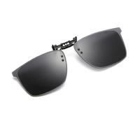 YDMHYLAI Polarized Flip-up Clips Sunglasses for Myopia glasses, Retro Big Size Square Al-Mg glass Clip-on Sunglass Clip(Color4)