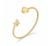 Ydmwannx Cremation Jewelry Butterfly Heart Urn Bracelet for Human Ashes Stainless Steel Cremation Bracelet Memorial Jewelry for Women Men Openable Cuff Urn Bracelet, 2.17, Stainless Steel, crystal