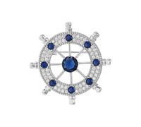 YDOIIU Ships Wheel Brooch Pin, Helm Lapel Pin, Jewelry Gifts for Women Men