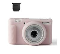 Ydoudou ZV-1F ZV1F Case, Soft Silicone Protective Case & Hot Shoe Cover for Sony ZV1F/ZV-1 II/ZV-1 Mark II Vlog Camera, Anti-Scratch ZV-1M2 Camera Case Cover - White Pink