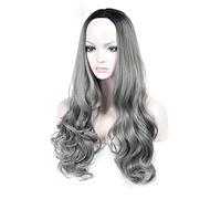 ydound Anime Coer Wig. Shiyid Lange Haare wellenförmige hohe Dichte Temperatur synthetische Perücke for Schwarze weiße Frauen Glueless Wavy Cosplay Perücke