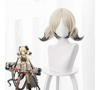 ydound Anime Coer Wig. Spiel Arknights IFRIT Cosplay Perücke Hitzebeständige synthetische Perücke Haar Halloween Carnival Party Anime Cosplay Perücken