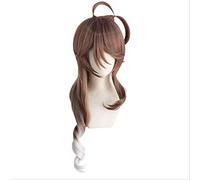 ydound Anime Coer Wig. Vorverkauf Uwowo. Spiel Arknights Eyjafjalla Cosplay Perücke 80cm Braun Silbergrau Gradient Wellenförmige Haar Cosplay Perücke