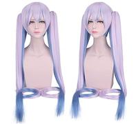 ydound Anime Coser wig 28 Colors Vocaloid Cosplay Wig Long Heat Resistant Synthetic Hair Clip Ponytails Wigs+ Wig Cap Gold 1 ( Color : Miko miku )