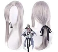 ydound Anime Coser wig Anime Cosplay wig Seraph of the end Ferid Bathory silver gray long hair purple Comic- Con Christmas Carnival Halloween party daily life fashion wig