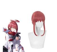 ydound Anime Coser wig Anime Cosplay Wigs, Chainsaw Man Makima Cosplay Wigs With Free Wig Cap(Color:Red) ( Color : Red )