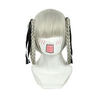 ydound Anime Coser wig Anime Kakegurui Kirari Momobami Cosplay Wig with Hairwear Heat- resistant Fiber Hair+ Wig Cap Party Girls Women Props Girls