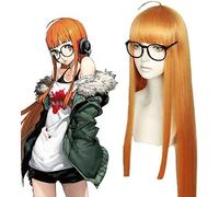 ydound Anime Coser wig Anime Persona 5 Futaba Sakura Wig Cosplay Wig Women Long Synthetic Hair Halloween Party Role Play Costume Wigs