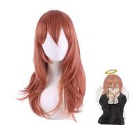 ydound Anime Coser wig CosNoble Angel Devil Wig Anime Chainsaw Man Cosplay Wig Dark Orange Synthetic Long Straight Hair