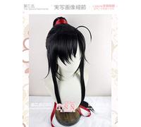ydound Anime Coser wig Cosplay Wigs Anime Magic Road Wei Ying Wei Wuxian Mo Xuanyu Ancient Wind Ponytail Black Hair Costume Cos Wig E94