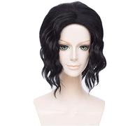 ydound Anime Coser wig Demon Slayer: Kimetsu no Yaiba Kibutsuji Muzan Black Long Styled Woman Cosplay Party Fashion Anime Human Costume Full wigs Synthetic Hair Heat Resistant Fiber 30cm