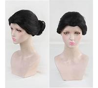 ydound Anime Coser wig Demon Slayer Kimetsu No Yaiba Tamayo Bun Black Heat Resistant Synthetic Hair Halloween Party Cosplay+ Free Wig Cap