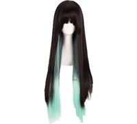 ydound Anime Coser wig Demon Slayer: Kimetsu no Yaiba Tokitou Muichirou Cosplay Wig 80cm Long Heat Resistant Synthetic Hair Wig + Wig Cap