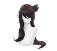 ydound Anime Coser wig Game Genshin Impact Wig,Anime Cosplay Beidou Wig, with Free Wig Cap, for Halloween, Party, Carnival, Nightlife, Concerts, Weddings