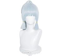 ydound Anime Coser wig Genshin Impact Cosplay Wigs Sucrose Green Gradient 85cm Long Straight Heat Resistant Synthetic Hair Halloween Carnival Party+ Wig Cap ( Pattern : Linghua )