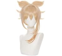 ydound Anime Coser wig Genshin Impact Wig,Anime Cosplay Yoimiya Wig, with Free Wig Cap, for Halloween, Party, Carnival, Nightlife, Concerts, Weddings