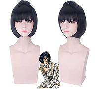 ydound Anime Coser wig JOJO' s Bizarre Adventure Cosplay Wig Bruno Bucciarati Sticky Fingers Wig Head Costume Halloween Party Wigs
