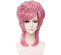 ydound Anime Coser wig JoJo' s Bizarre Adventure Trish Una Pink Styled Woman Cosplay Party Fashion Anime Human Costume Full wigs Synthetic Hair Heat Resistant Fiber