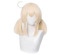 ydound Anime Coser wig Kосплей Game Genshin Impact Klee Wig Cosplay Париманий Ekor Kuda Beige Rambut Sintetis Tahan Sedang Halloween