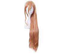 ydound Anime Coser wig Makima Wig, Chainsaw Man Makima Cosplay Wig with Wig Cap, Long Ponytail Red Anime Cosplay Wig ( Color : Power )