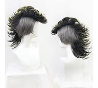 ydound Anime Coser wig Shinazugawa Sanemi Demon Slayer Kimetsu No Yaiba Cosplay Wig Halloween Hair+ Free Wig Cap