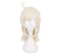 ydound Anime Coser wig Sucrose Wig, Genshin Impact Sucrose Cosplay Wig with Clip Ears & Wig Cap, Long Straight Green Blue Anime Cosplay Wig ( Color : Klee )