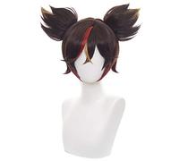 ydound Anime Coser wig Sucrose Wig, Genshin Impact Sucrose Cosplay Wig with Clip Ears & Wig Cap, Long Straight Green Blue Anime Cosplay Wig ( Color : Xinyan )