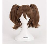 ydound Anime Coser wig The Seven Deadly Sins Diane Cosplay Wigs Brown Double Removable Clip Ponytails Heat Resistant Synthetic Hair Wig+ Wig Cap
