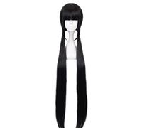 ydound Anime Coser wig : Trigger Happy Havoc Cosplay Harukawa Maki Role Playing Wigs Halloween Cosplay Women Black Wig 90cm