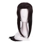 ydound Anime Coser wig Uchiha Itachi Cosplay Wigs 60cm Long Black Styled Heat Resistant Synthetic Hair Wig+ Wig Cap