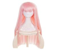 ydound Anime Coser wig Zero Two Wig for Darling in the Franxx Cosplay Wig Girls Long Pink Straight Hair with Cap for Halloween Party