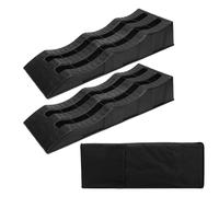 YDRCESMI Automotive Leveling Ramp Heavy Duty Leveler Wheel Chock Capacity 7716LBS Long Lasting Use Travel Trailer RV Truck (Black)
