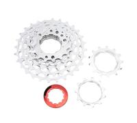 YDRCESMI Cycle Cassette Flywheel Replacement High Accuracy Steel and Aluminum 7 Speed Cycle Freewheel Cassette Sprocket for Enhancing Cycling Performance (Silver)