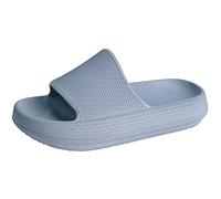 ydscsci Girls Boys Slides kids Pool Slippers Shower Thick Sole Non-Slip Comfy Bathroom Shoes Blue 2 UK