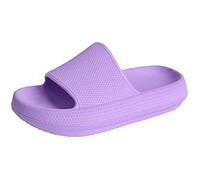 ydscsci Girls Boys Slides kids Pool Slippers Shower Thick Sole Non-Slip Comfy Bathroom Shoes Purple 10 UK Child