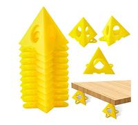 YdseozOA 20Pcs Pyramid Stands Paint Triangle Stands Cabinet Door Risers Yellow Cone Canvas Door Risers Support Stands Painting Perforated Woodwork Furniture Stands