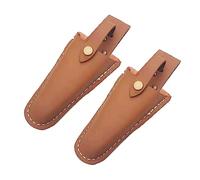 YdseozOA 2PCS Pruner Holster Leather Sheath Tool with Snap Gardening Pliers Scissors Holder Protective Case Leather Sheath Pouch Holder Use for Gardening Pruning Shears