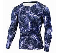 YDSH Mens Compression Armour Base layer Top Skin Fit,Adult Man's Functional Base Layer Shirt Long Sleeves Men’s Long Sleeve Compression Top Workout Thermal T-Shirt