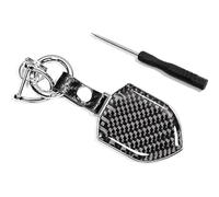 YDSTNiu 1 Piece Car Keyring for Tesla Model S 2012-2024, Carbon Fibre Shield Shape Anti-Scratch Premium Design Lightweight Sporty Auto Accessories