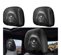 YDSTNiu 2 Pcs Car Headrest Covers for Skoda Octavia Superb Yeti | Ghost-face headrest cover, spooky double-sided print car headrest cover, stretchy and breathable headrest cover