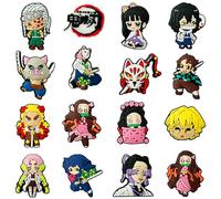 YDSTNiu D Slayer Charms,16pcs Shoe Decoration Charms,Anime Charm for Kids,Charm Accessories, Cartoon Shoe Decoration Accessories Boys