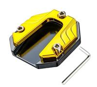 YDSTNiu Motorcycle Kickstand Pad for Brixton Cromwell 250, Plate Foot Base Support Bracket Extension Footpad Resting Side Stand Extension Enlarger,Yellow