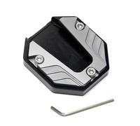 YDSTNiu Side Stand Enlarger for Suzuki LS400 Savage1987-1997, Kickstand Extension Plate Support Foot Pad Base Mount Accessory Motorbike Stand Support,Silver