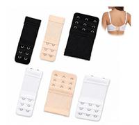 YDSW Bra Extenders for Women 6 Pack, 2 Hook and 3 Hook Bra Extension Straps, Comfortable Underwire Bra Back Extender Set
