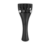 YDuupxe 1/8 Violin Tailpiece Carbon Fiber Fiddle Tailpiece, Lightweight Easy Installation with Fine Tuners for Professional Violin Makers