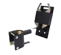 YDuupxe 2 Way Lockable Gate Latch for Metal Fence, Steel Construction, One Hand Easy Operation, Ideal for Farms and Livestock Safety, Fits 1-5/8 to 2 Inch Round Tubes