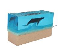 YDuupxe 3D Ocean Night Light, USB Powered White Lighting, Simulated Marine Landscape Nightlight, Perfect for Bedside Decor and Underwater Themed Gifts