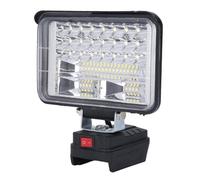 YDuupxe 48W Cordless LED Work Light Portable Power Source Battery Powered Flood Lights Outdoor with Two USB Charging Ports Rechargeable Supplies Wide Beam, Quick Heat